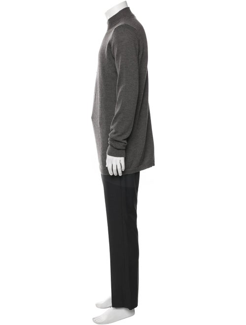 Rick Owens Wool Mock Neck Pullover
