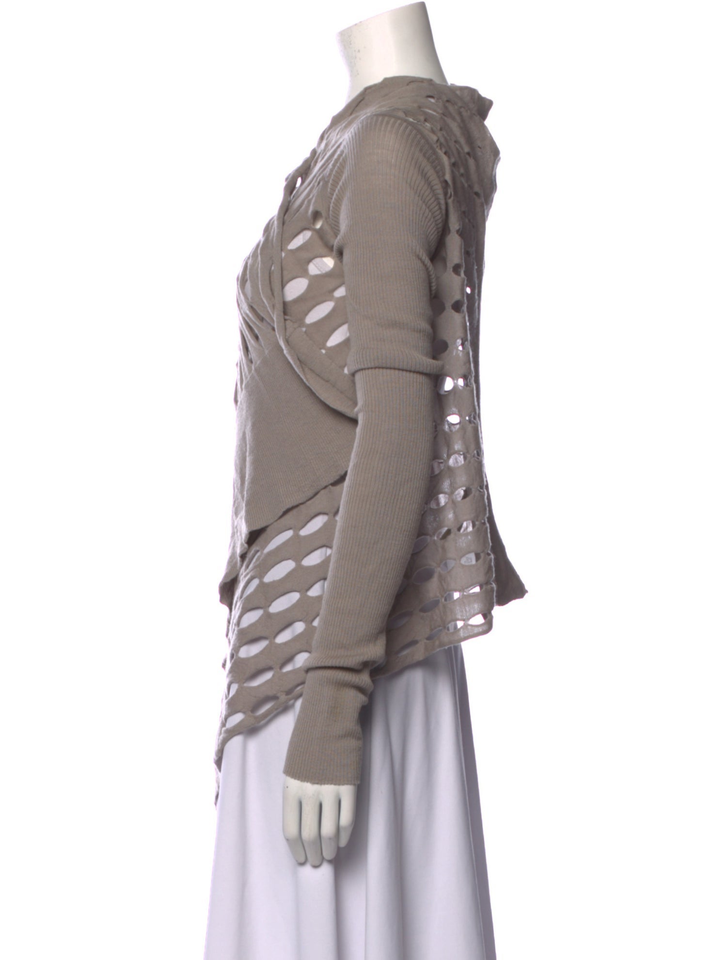 Rick Owens Virgin Wool Crew Neck Sweater