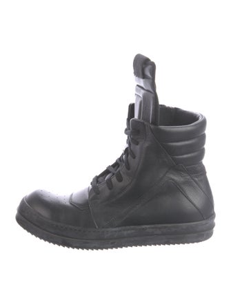 Rick Owens Leather Combat Boots