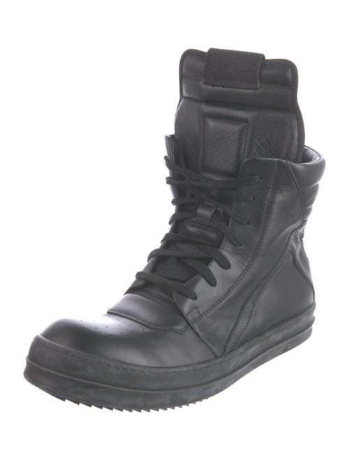 Rick Owens Leather Combat Boots