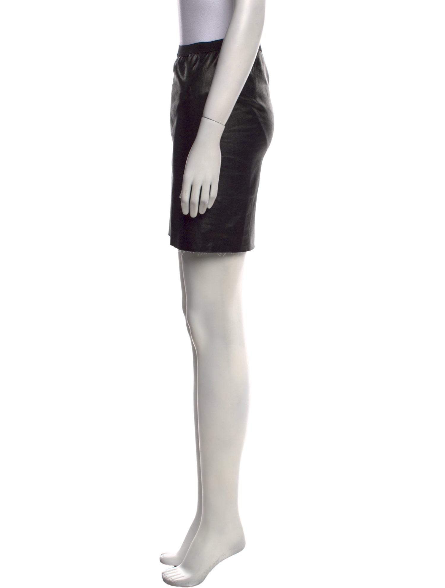 Rick Owens Raw-Edge Trim Mini Skirt