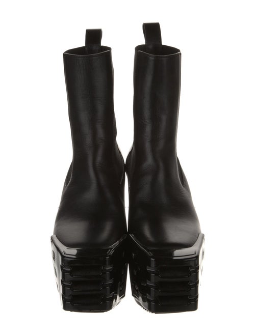 Rick Owens Leather Rain Boots