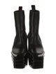 Rick Owens Leather Rain Boots