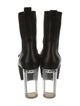 Rick Owens Leather Rain Boots