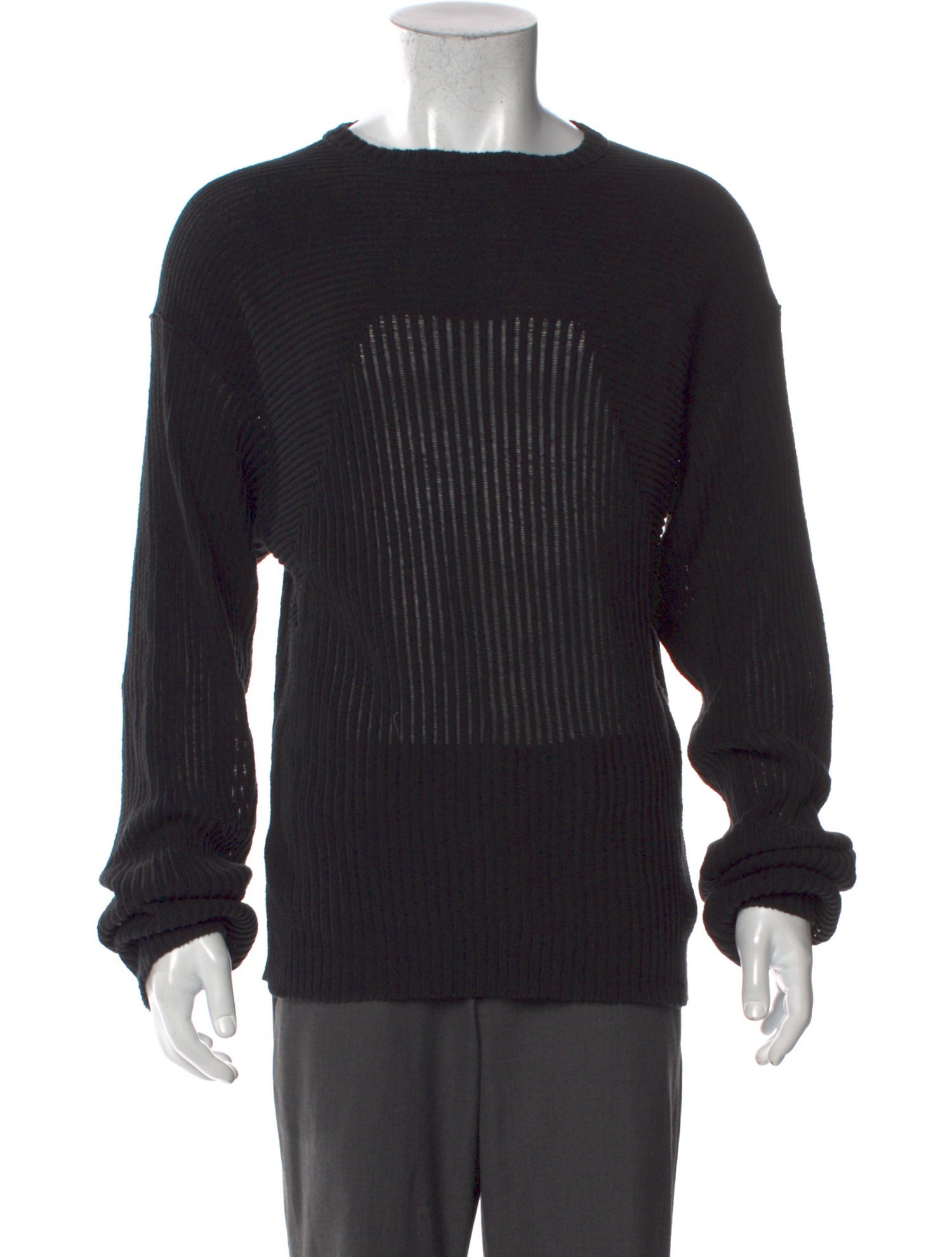 Rick Owens Crew Neck Long Sleeve Pullover