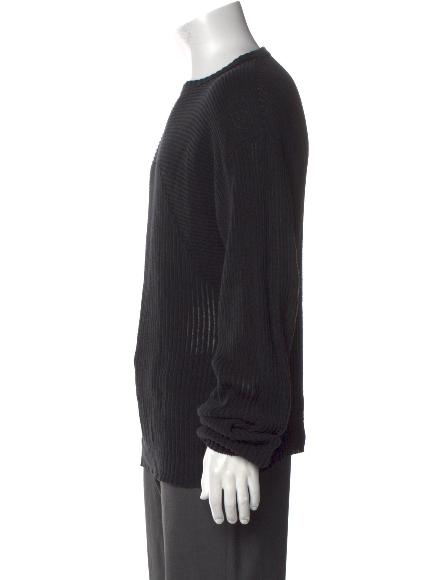 Rick Owens Crew Neck Long Sleeve Pullover
