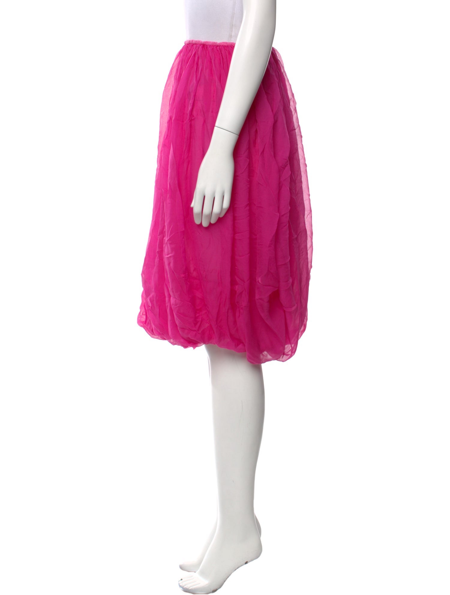 Rick Owens Silk Knee-Length Skirt w/ Tags
