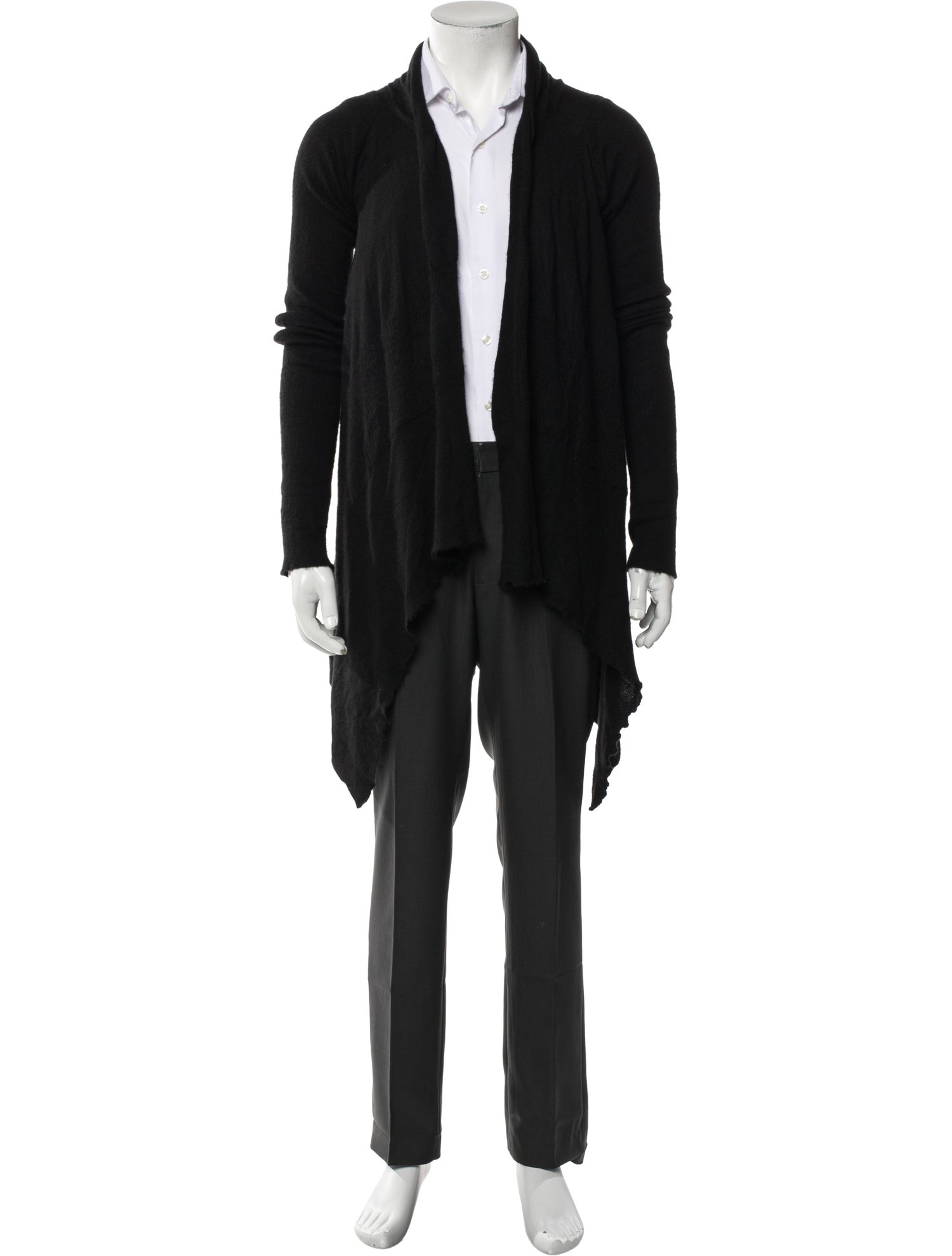 Rick Owens Cashmere Open Front Cardigan