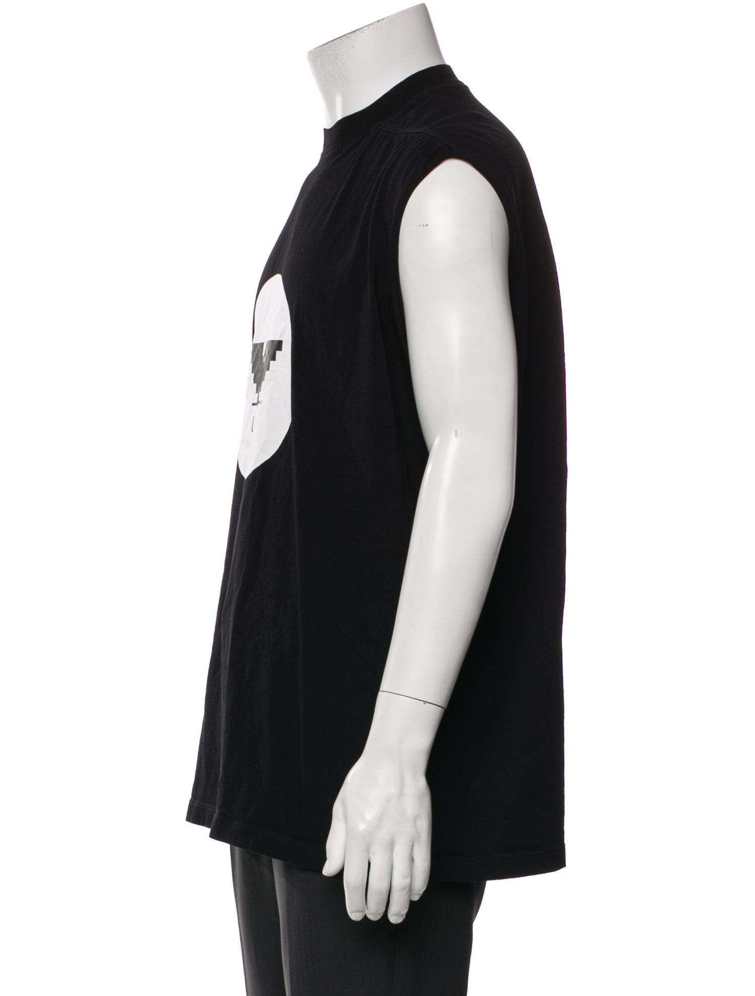 Rick Owens Graphic Print Mock Neck T-Shirt