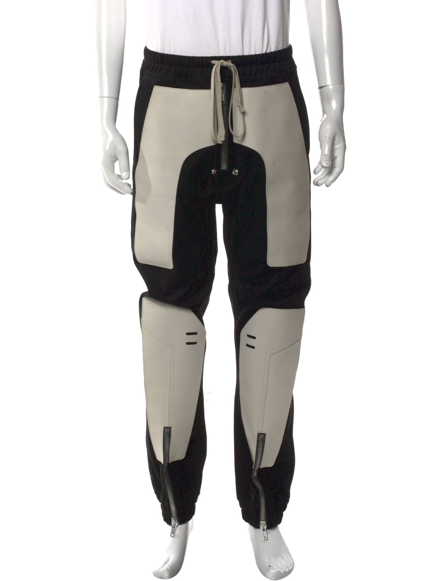 Rick Owens Colorblock Pattern Joggers