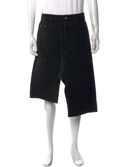 Rick Owens Virgin Wool Jogger Shorts
