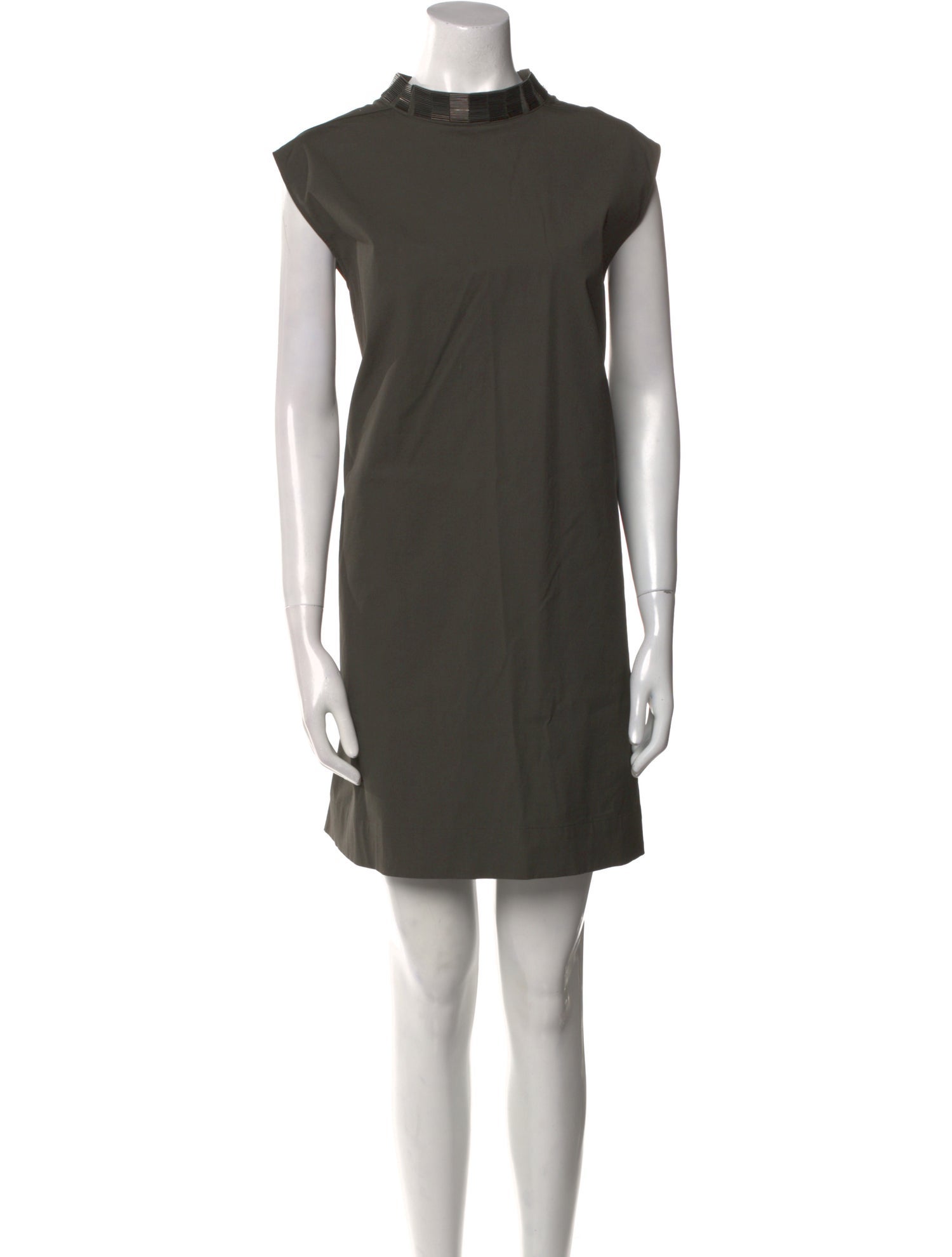 Rick Owens Mock Neck Mini Dress