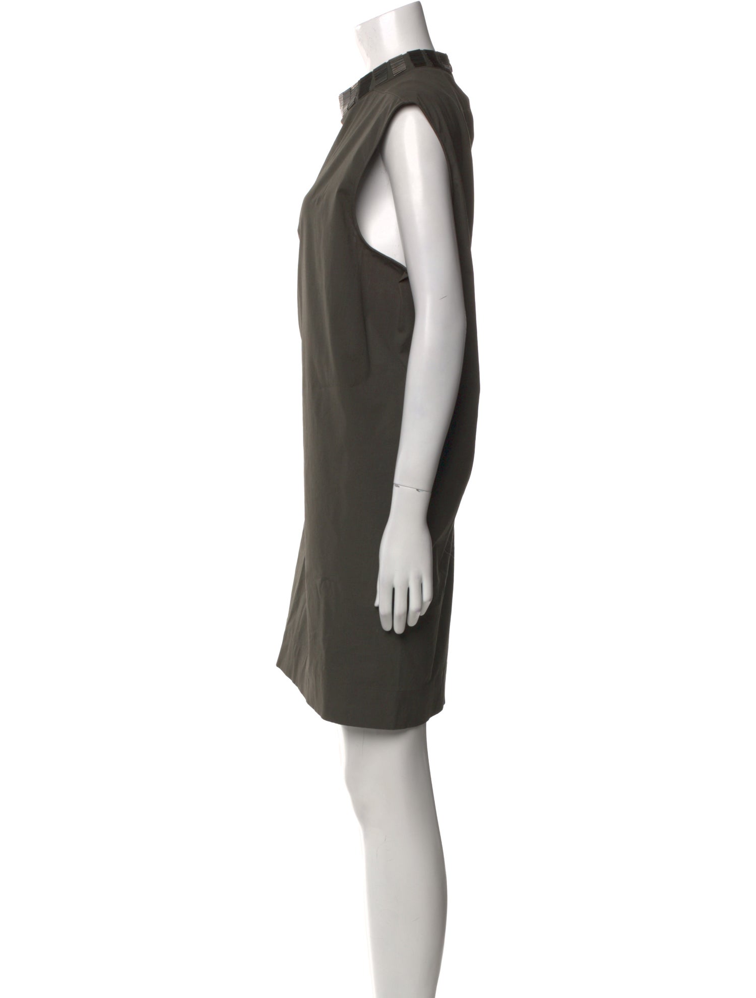Rick Owens Mock Neck Mini Dress