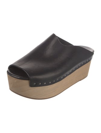 Rick Owens Leather Slides