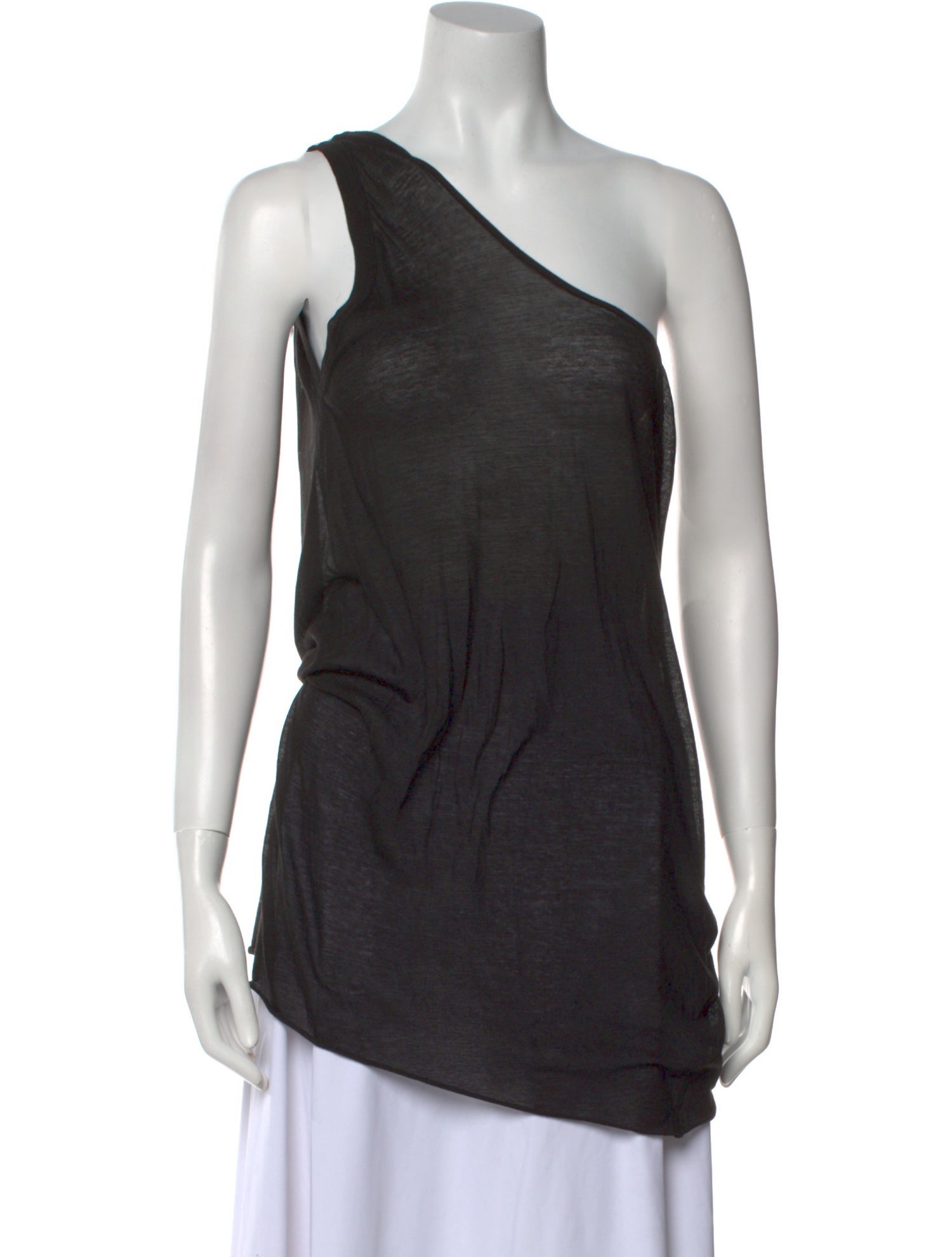 Rick Owens One-Shoulder Sleeveless Top
