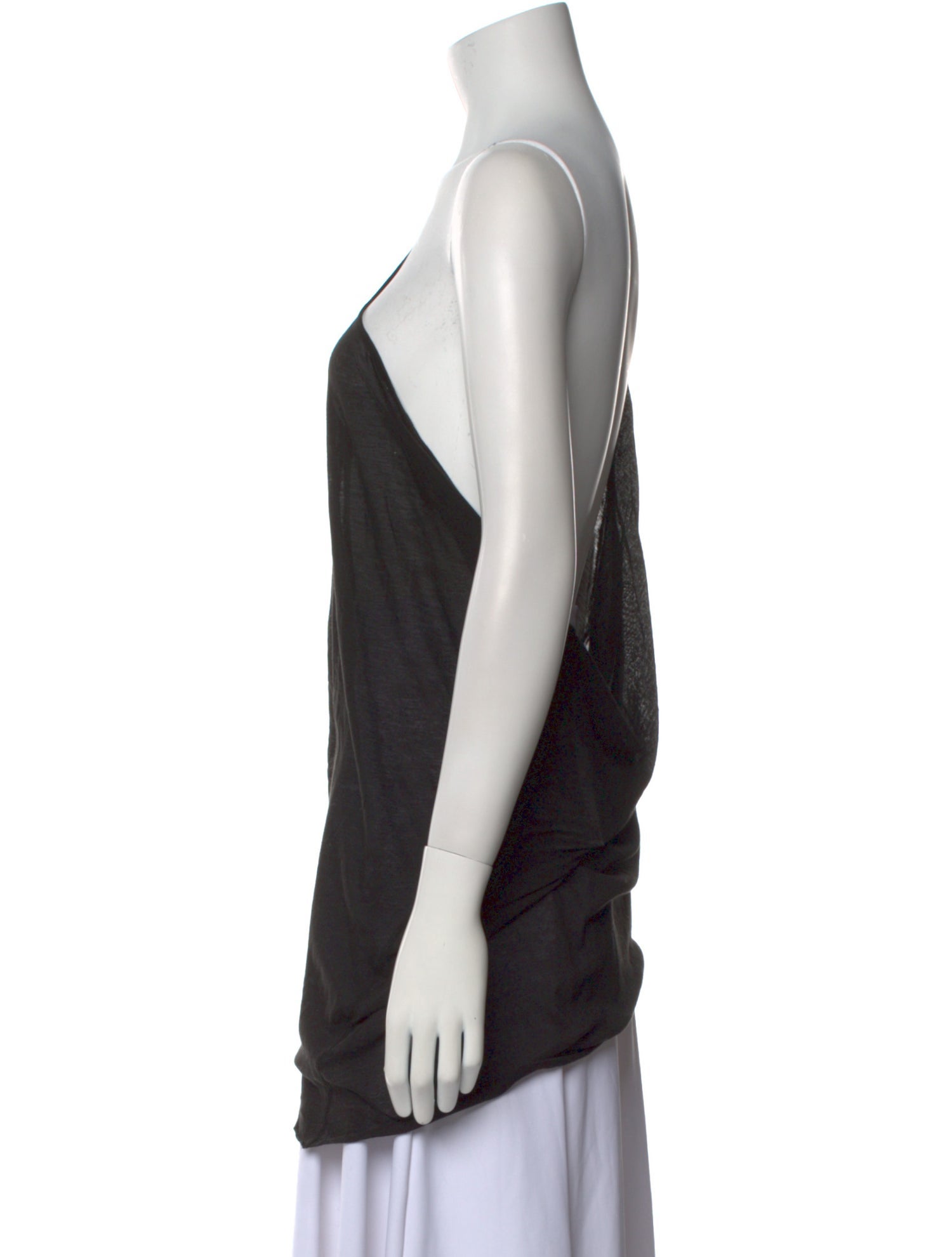 Rick Owens One-Shoulder Sleeveless Top