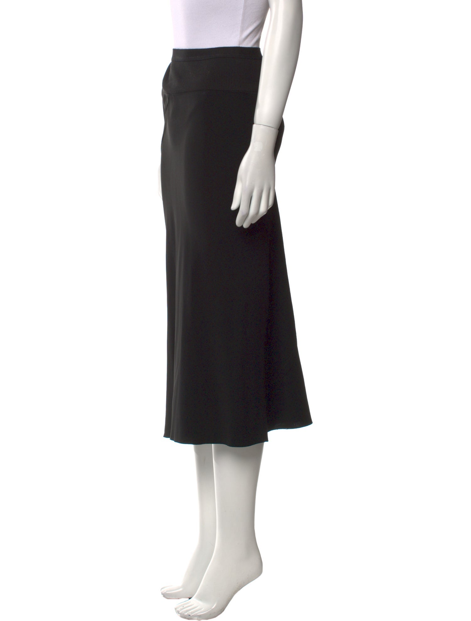 Rick Owens Distressed Accents Midi Length Skirt