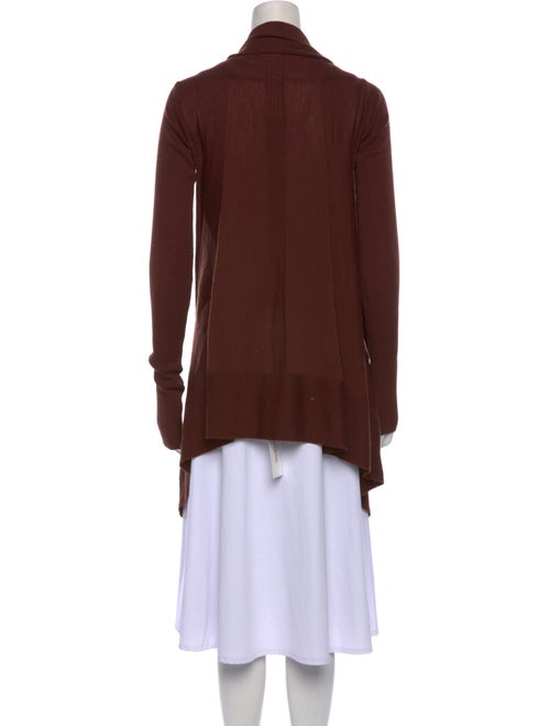 Rick Owens Virgin Wool Open Front Sweater