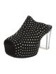 Rick Owens Suede Polka Dot Print Mules