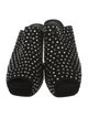 Rick Owens Suede Polka Dot Print Mules