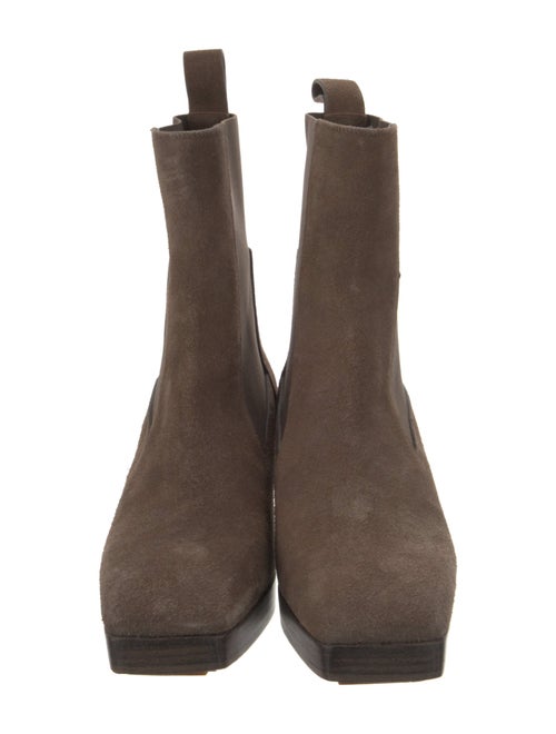 Rick Owens Suede Chelsea Boots