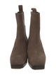 Rick Owens Suede Chelsea Boots