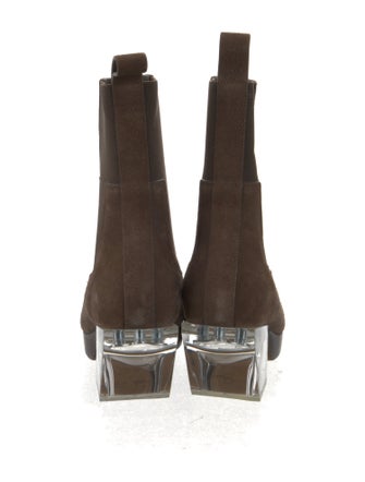Rick Owens Suede Chelsea Boots
