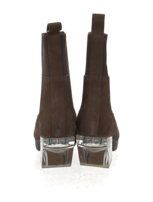 Rick Owens Suede Chelsea Boots