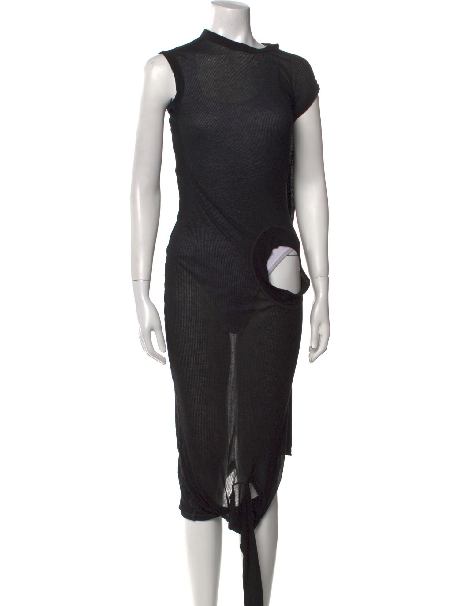 Rick Owens Cowl Neck Long Dress