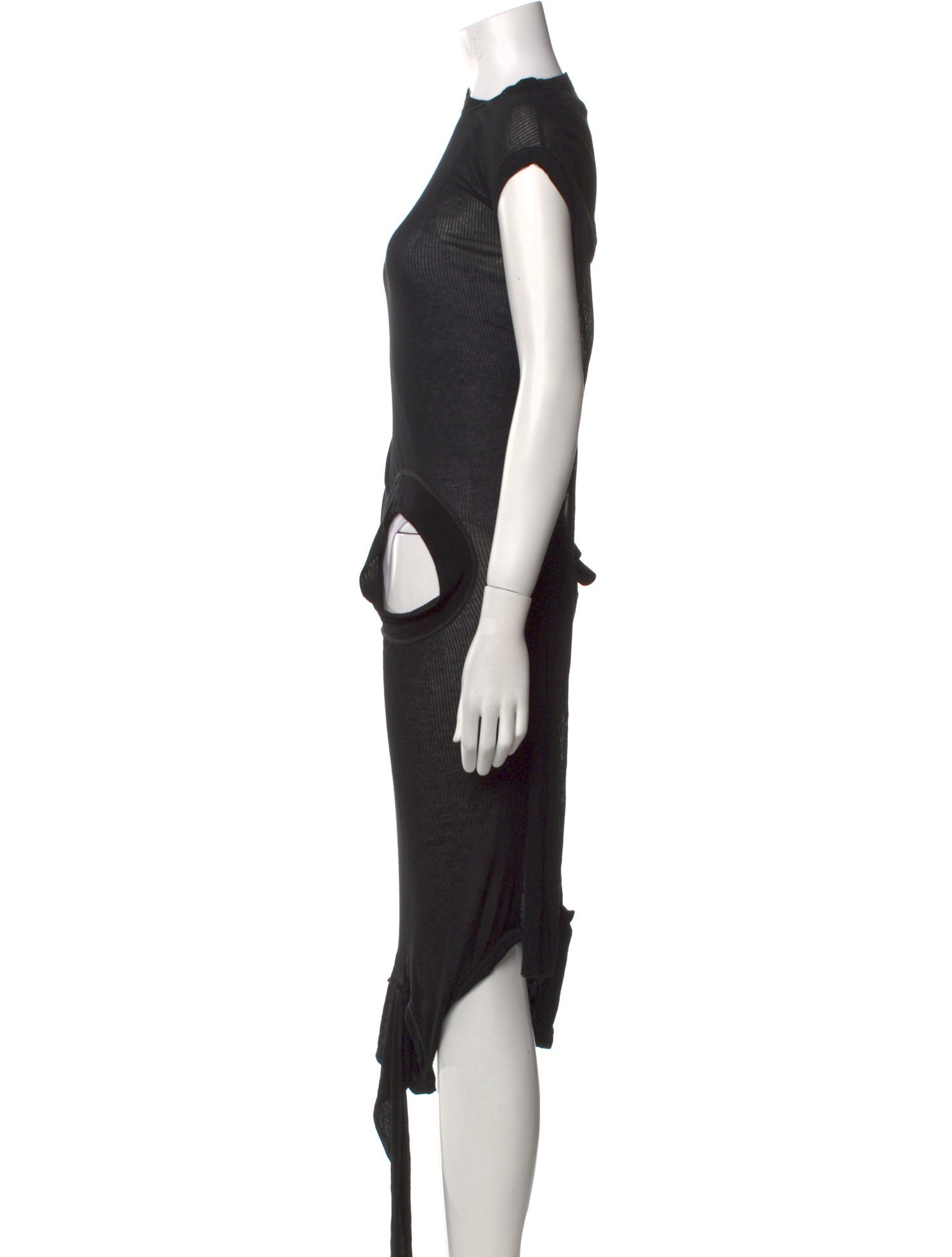 Rick Owens Cowl Neck Long Dress