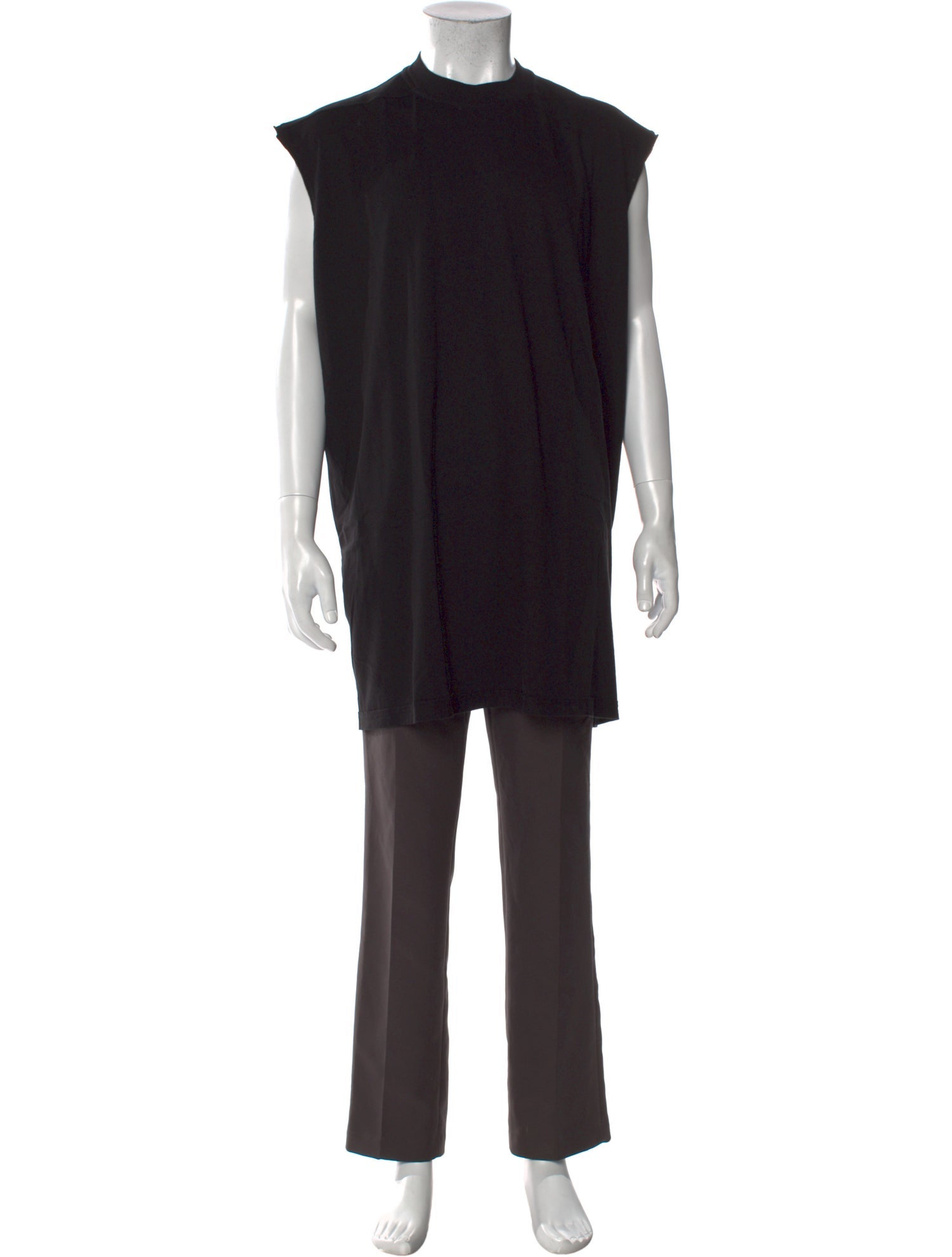 Rick Owens Crew Neck Sleeveless T-Shirt w/ Tags