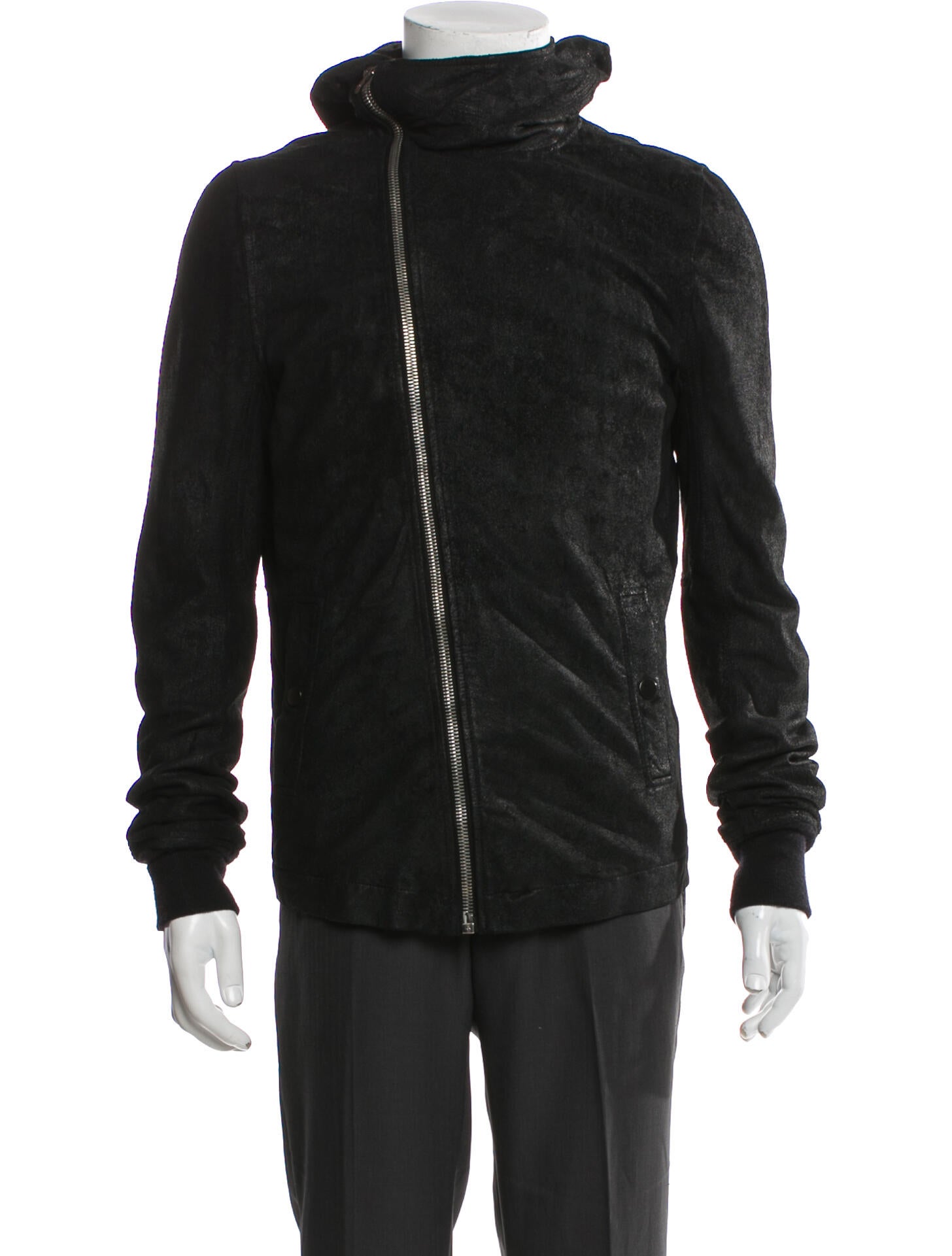 Rick Owens Wool Turtleneck Hoodie
