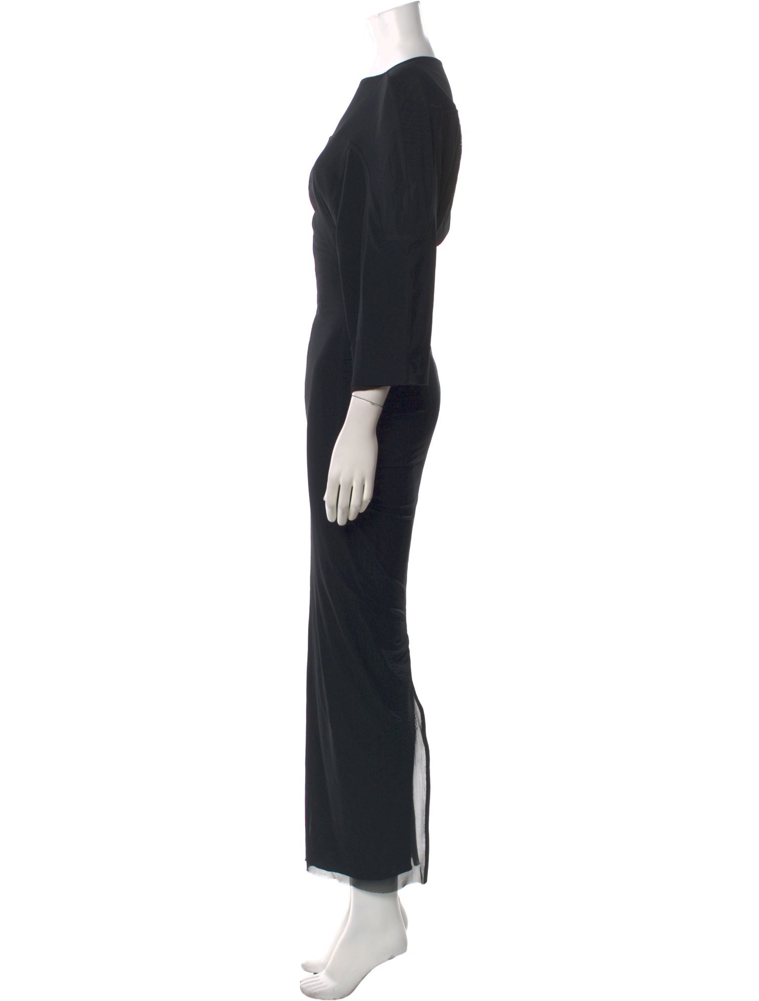 Rick Owens Bateau Neckline Long Dress