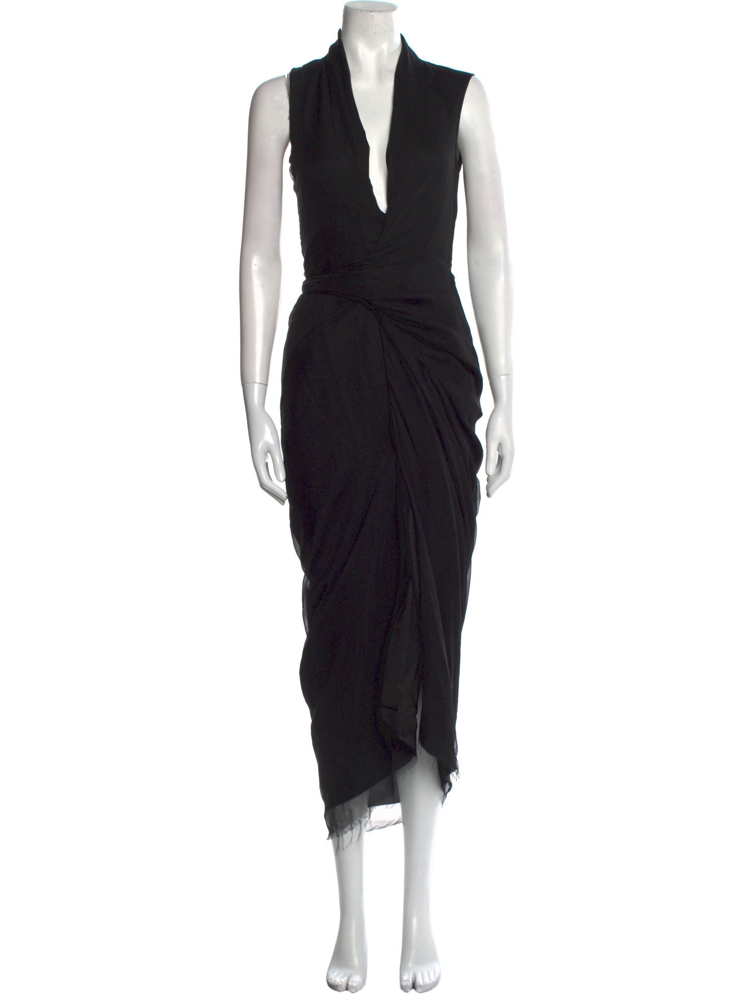 Rick Owens Silk Long Dress