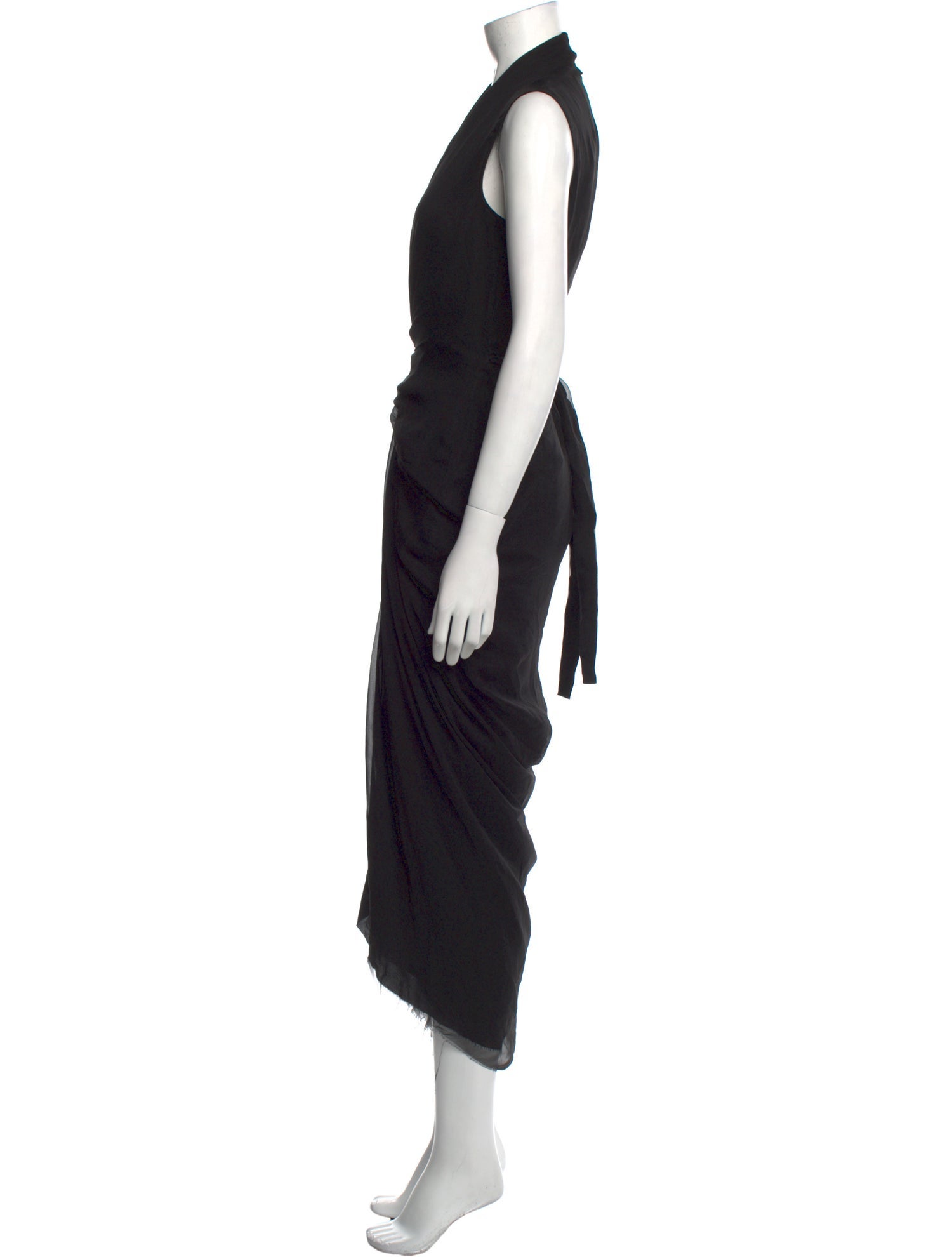 Rick Owens Silk Long Dress