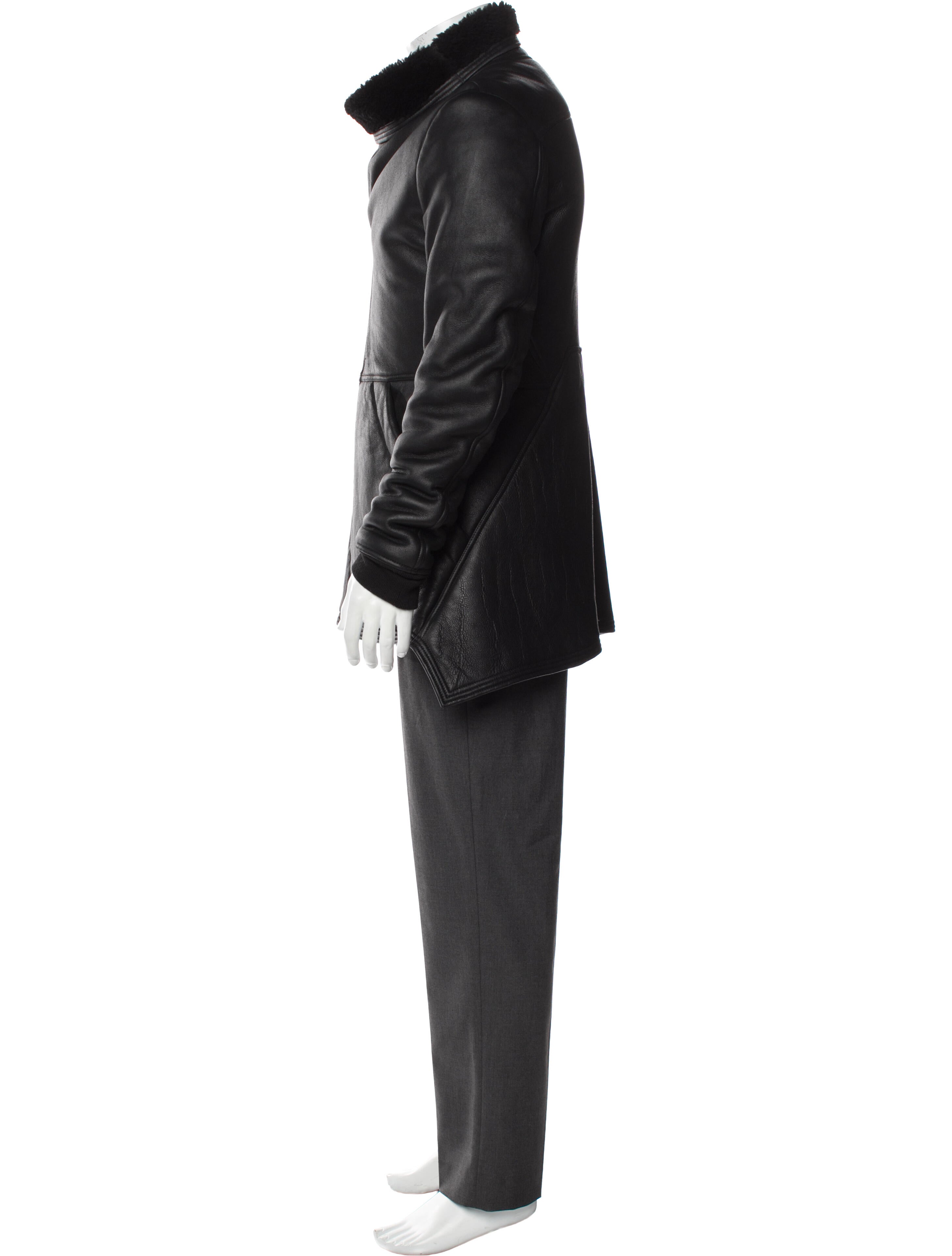 Rick Owens Lamb Leather Moto Jacket