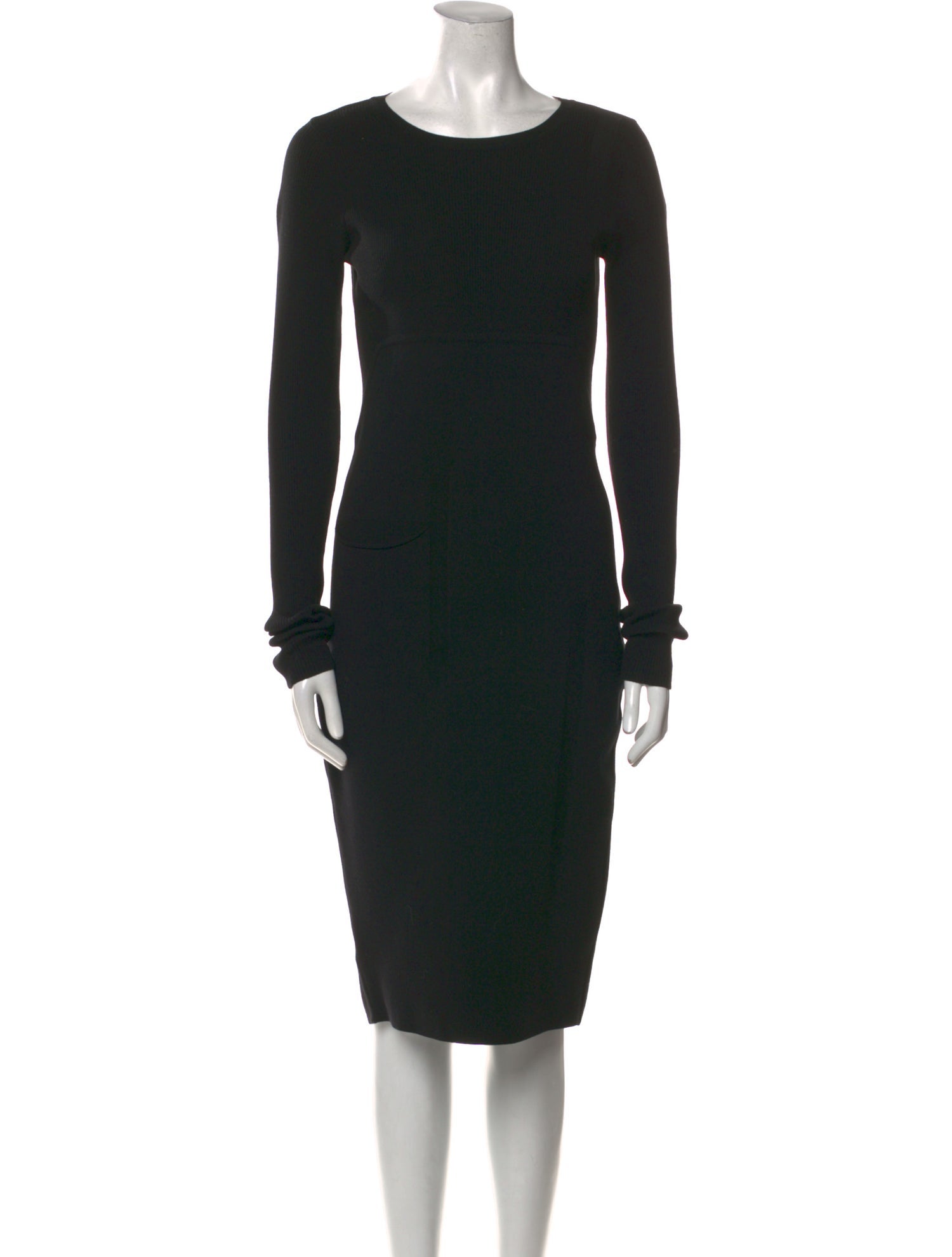 Rick Owens Bateau Neckline Midi Length Dress