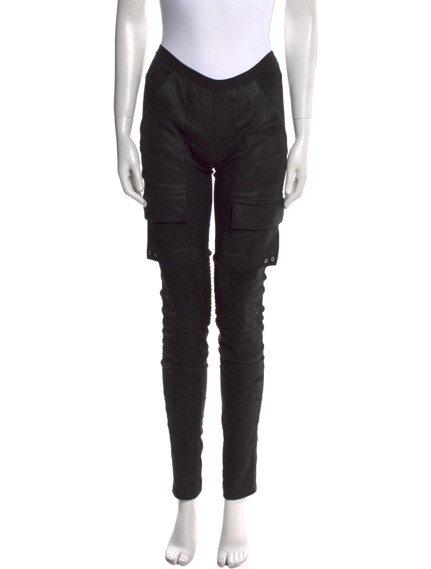 Rick Owens Leather Skinny Leg Pants