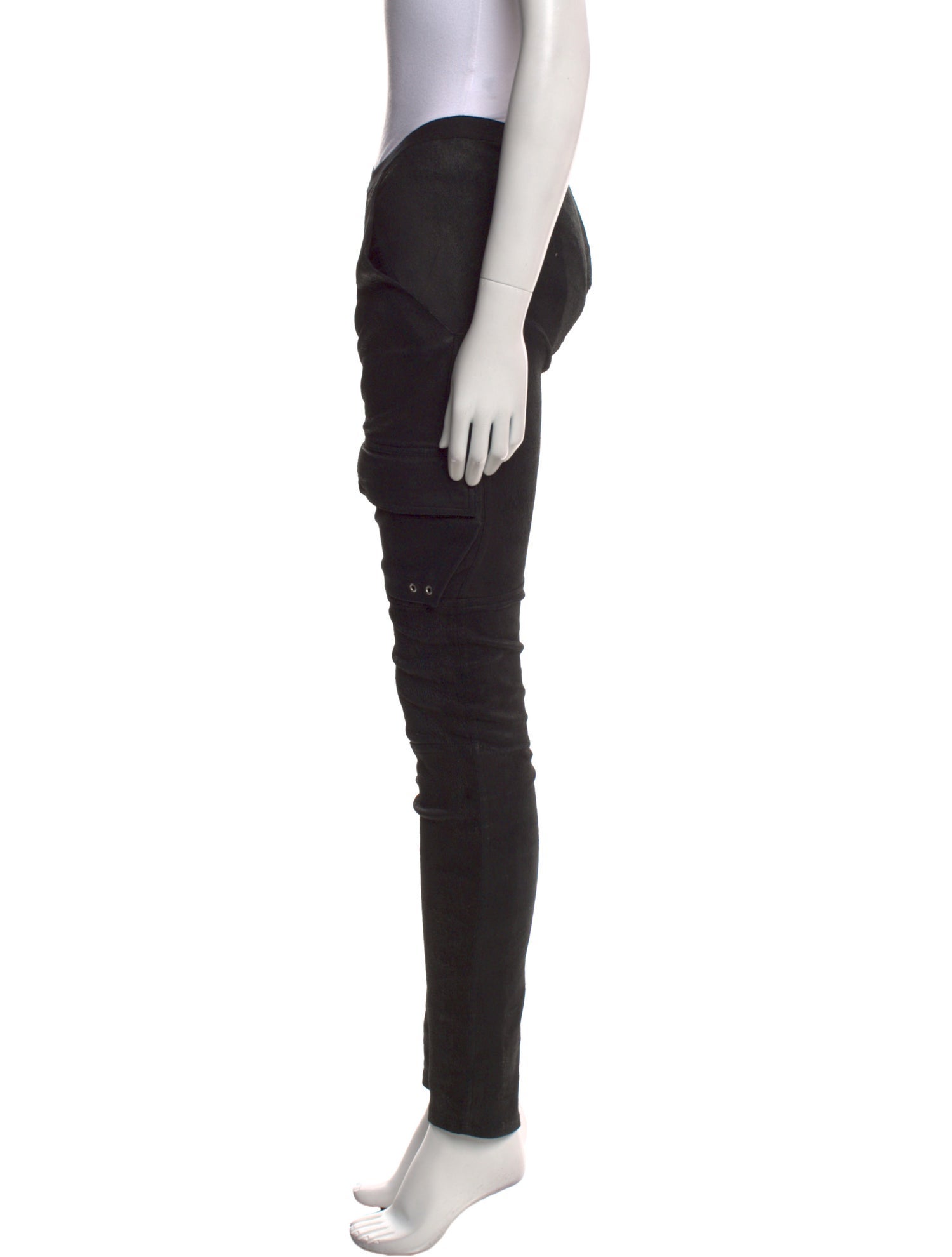 Rick Owens Leather Skinny Leg Pants