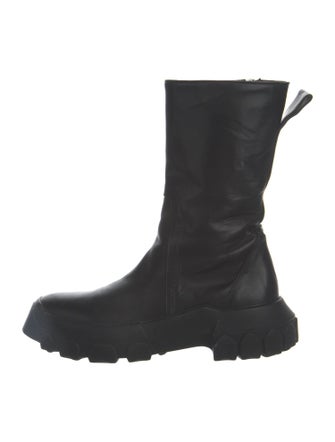 Rick Owens Leather Boots