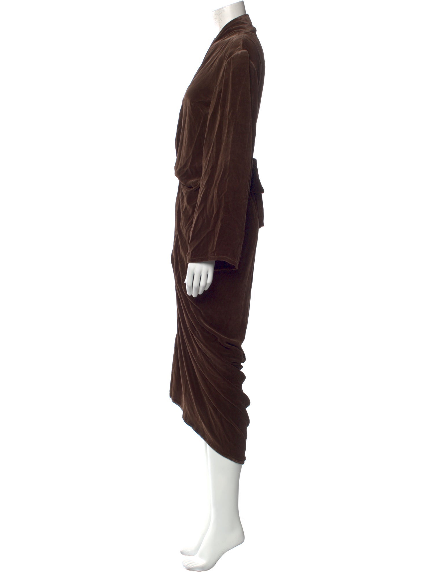 Rick Owens Velvet Long Dress