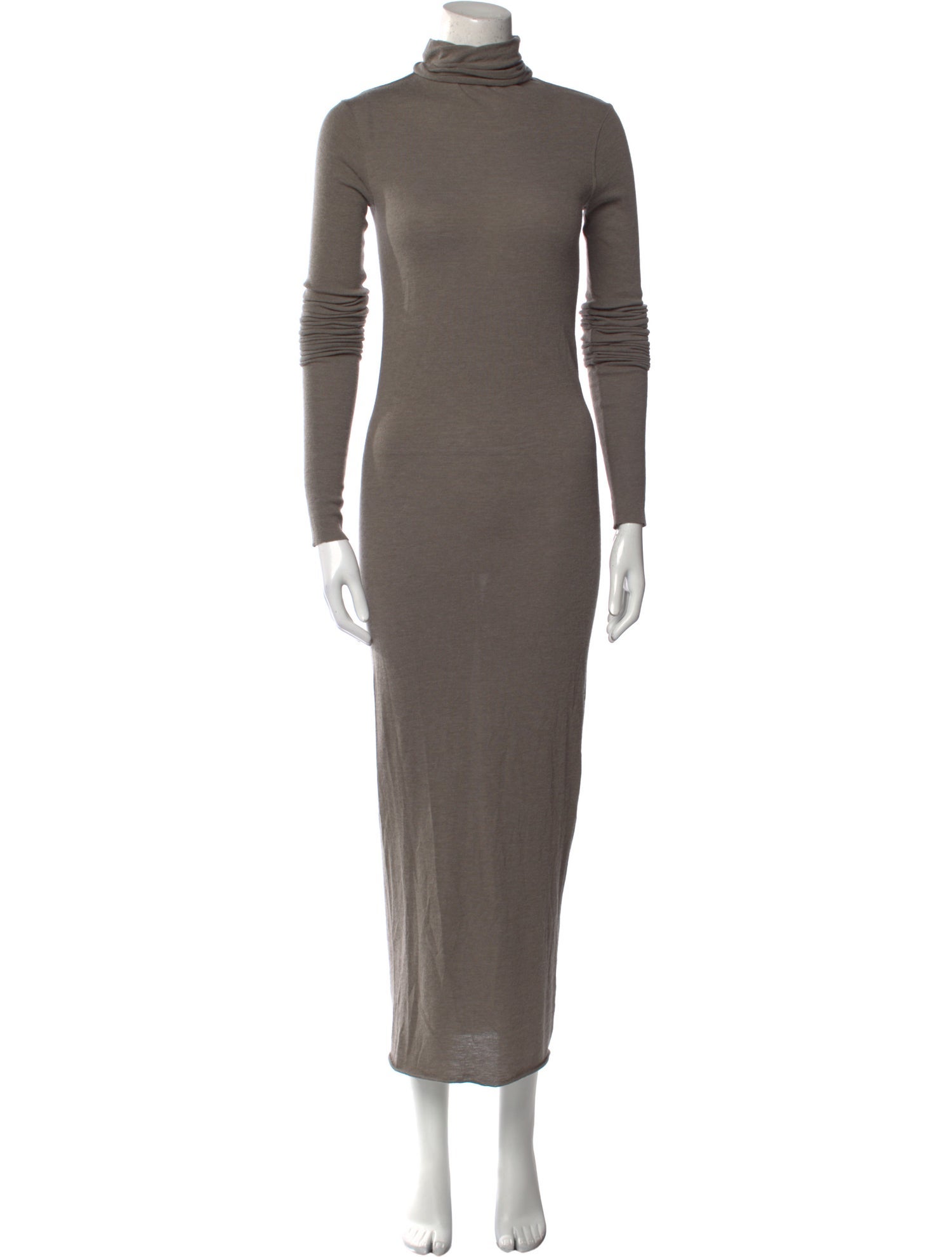 Rick Owens Turtleneck Midi Length Dress