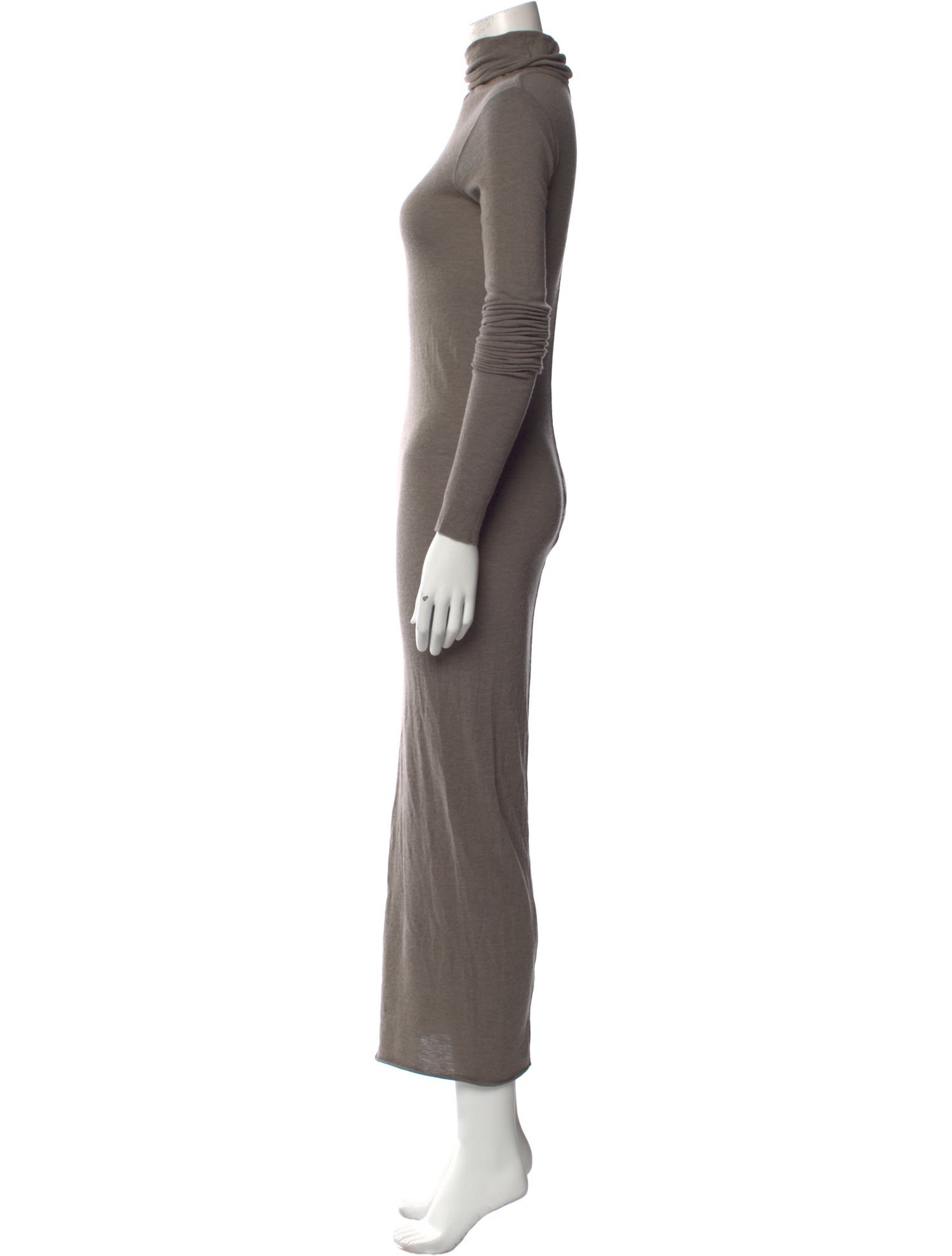 Rick Owens Turtleneck Midi Length Dress