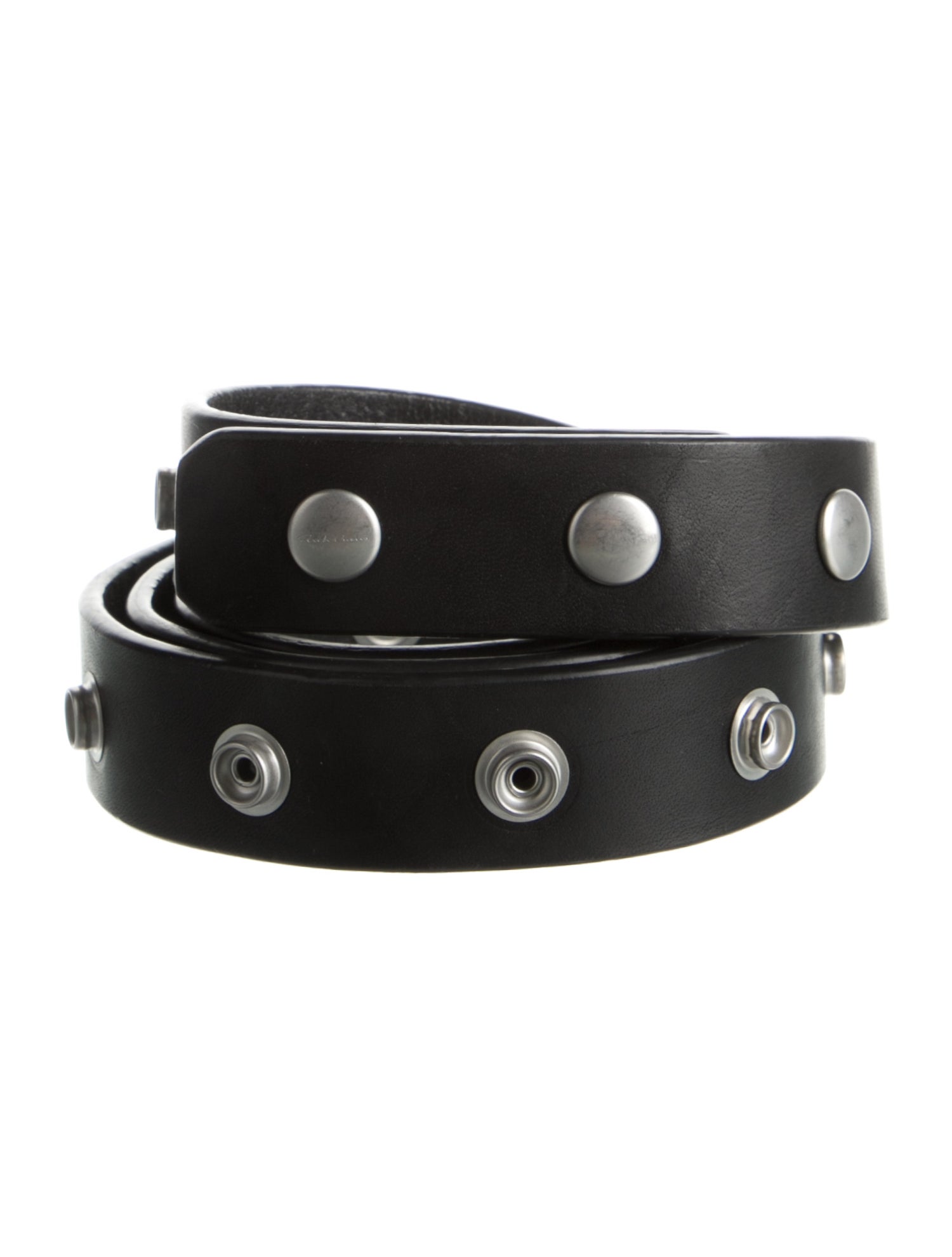Ann Demeulemeester Leather Studded Belt - Black Belts