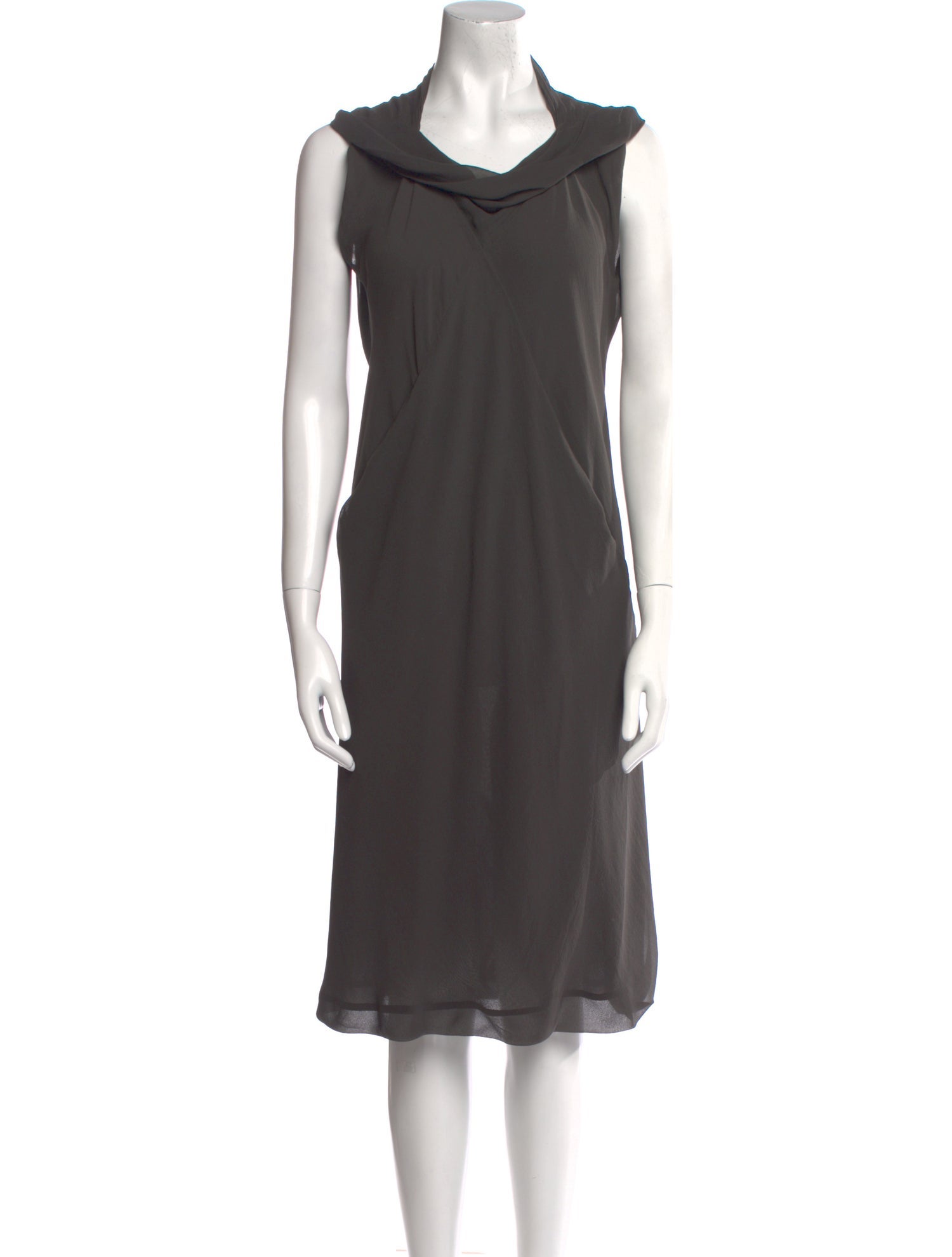 Rick Owens Cowl Neck Mini Dress