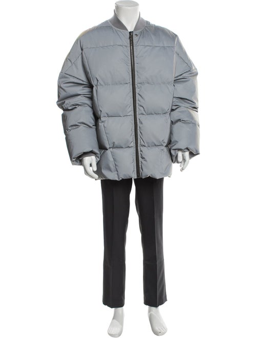 Rick Owens 2022 'Strobe' Reflective Oversized Flight Puffer Coat