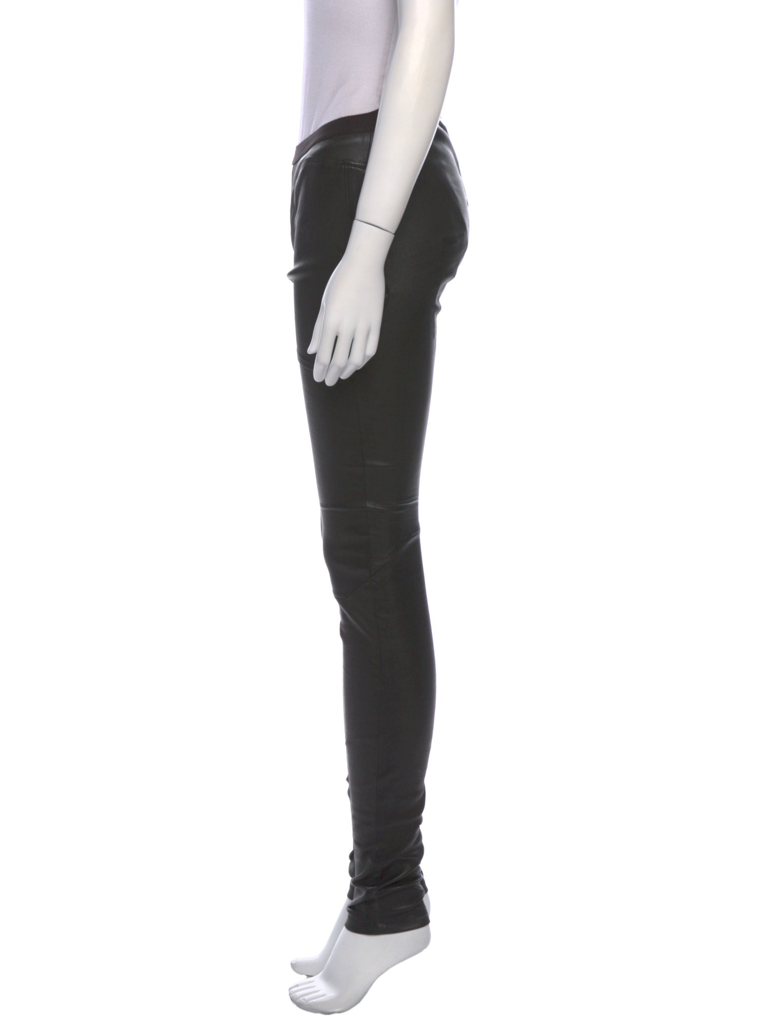 Rick Owens Lamb Leather Skinny Leg Pants
