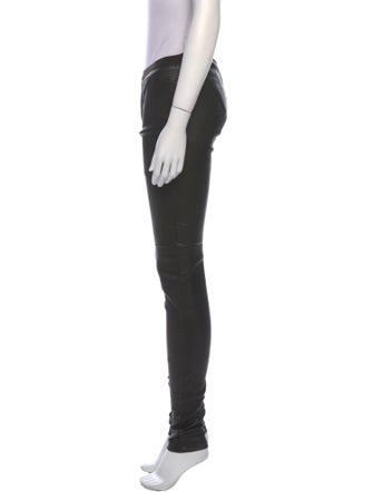 Rick Owens Lamb Leather Skinny Leg Pants