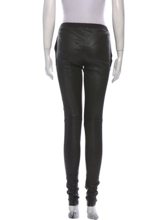 Rick Owens Lamb Leather Skinny Leg Pants