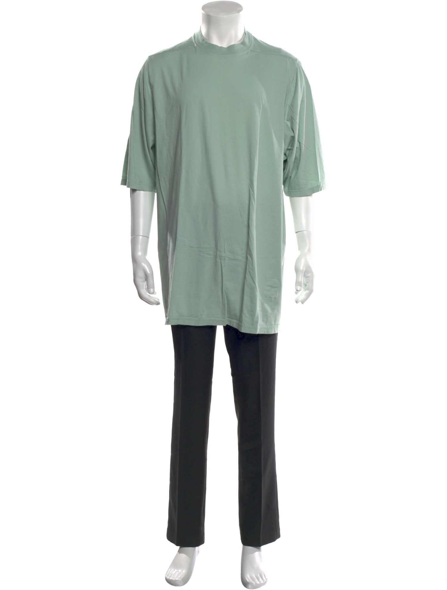 Rick Owens Crew Neck Three-Quarter Sleeve T-Shirt